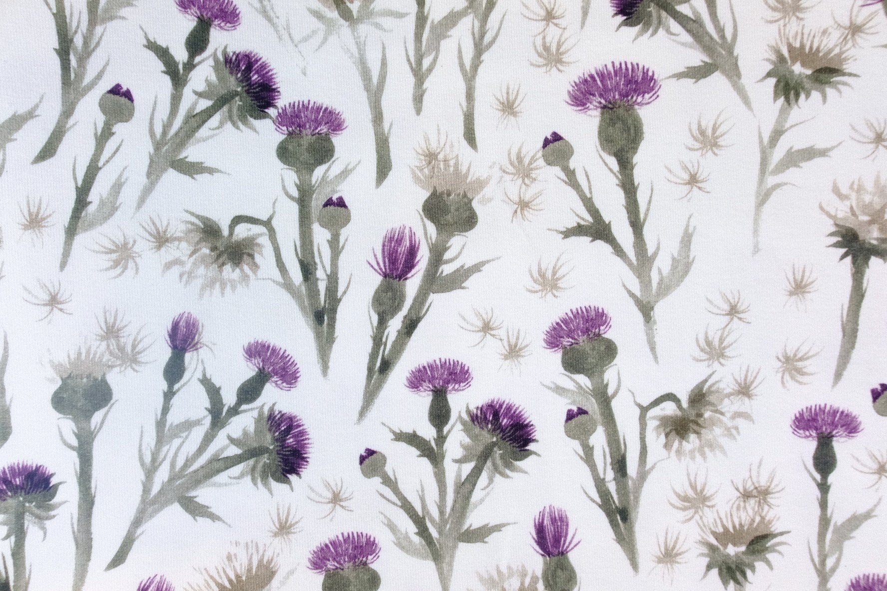 Jersey Wildblumen OEKOTEX 100 92 % Baumwolle, Family Fabrics, Jersey Wintermotiv