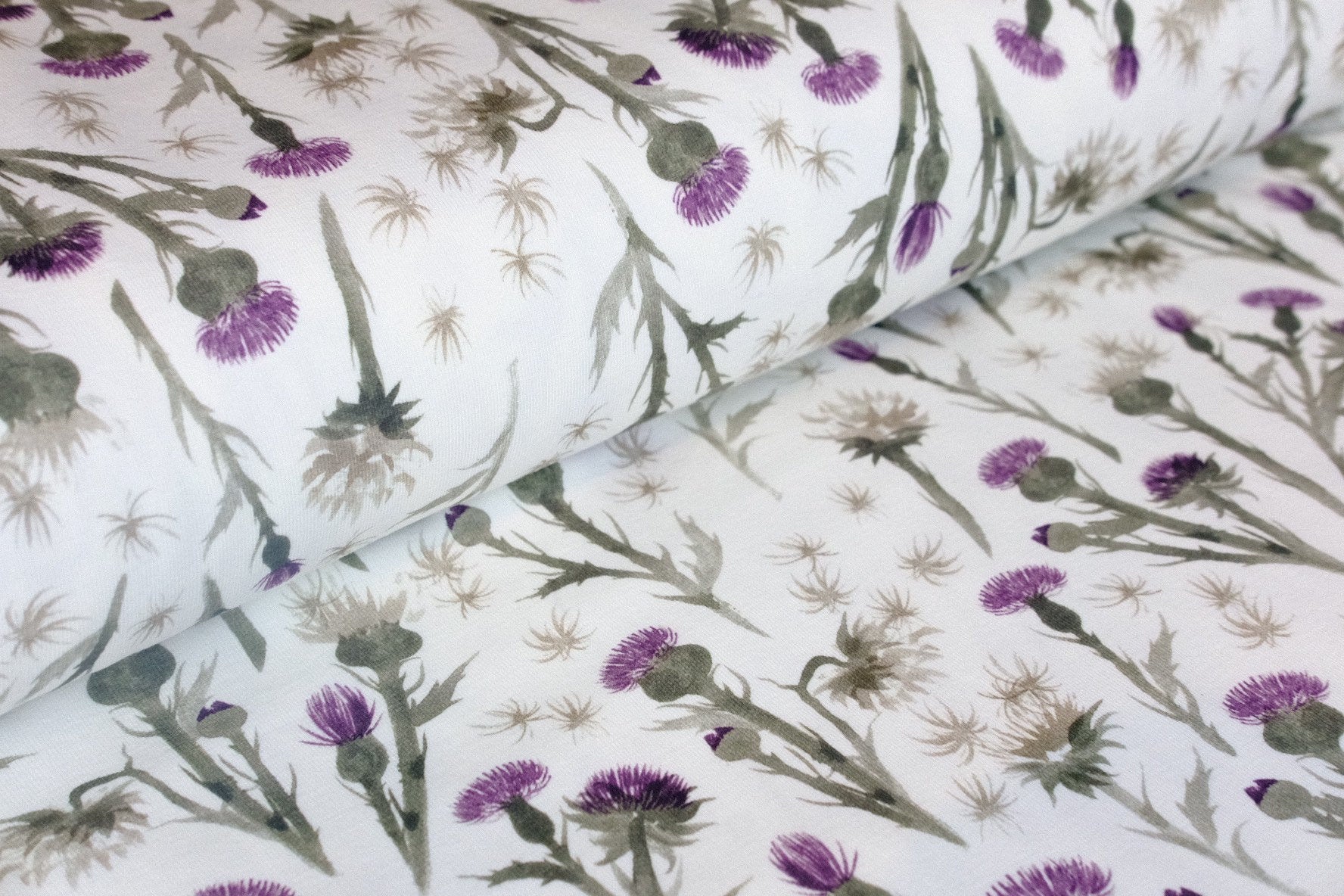 Jersey Wildblumen OEKOTEX 100 92 % Baumwolle, Family Fabrics, Jersey Wintermotiv